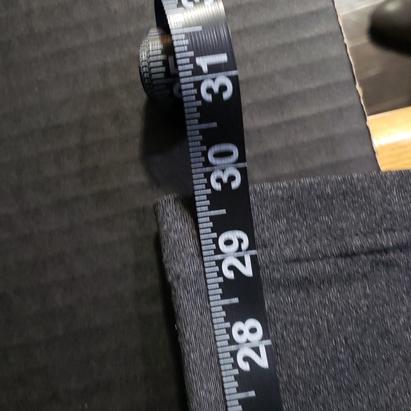 Women's Gray Wide Leg Capri Yoga Pants. - Picture 5 of 7